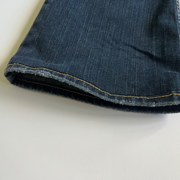 Silver Jeans Womens 28 x 33 Tuesday Low Rise Embroidered Boot Cut Dark Wash Blue - Picture 15 of 16